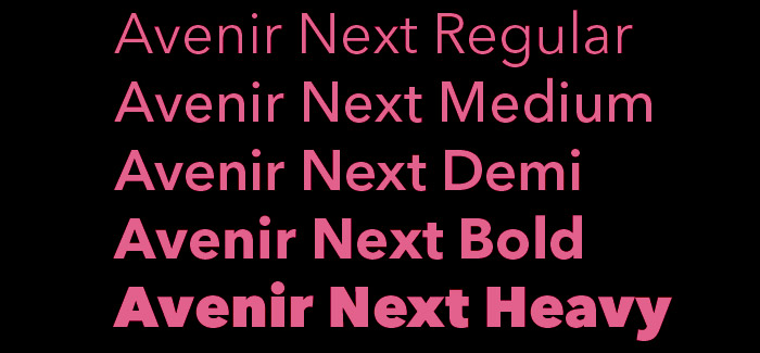 Avenir font