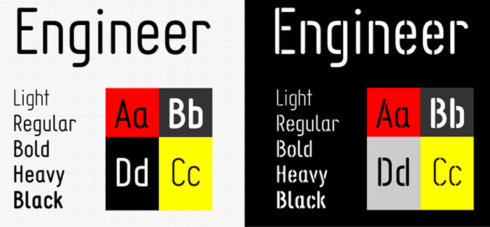 Engineer font