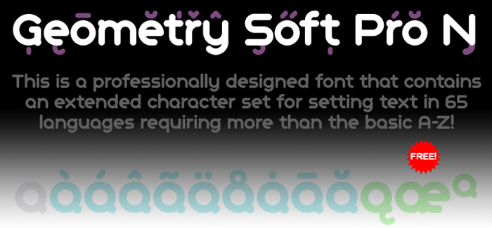 Geometry Soft Pro Bold N free font