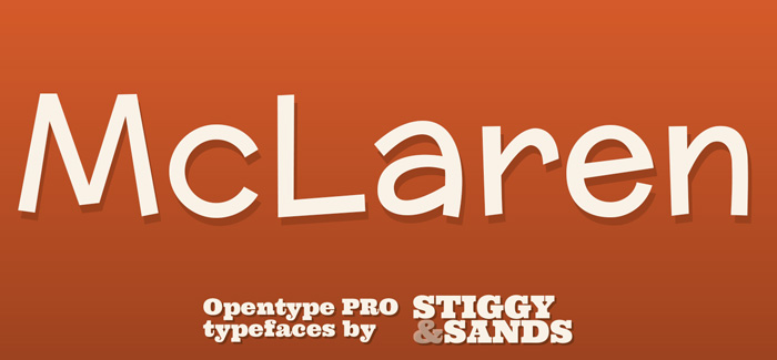 Mc Laren Pro font