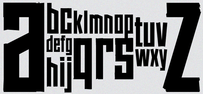 Tape free font