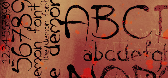 The Demon free font