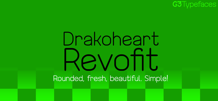 Drakoheart Revofit free font