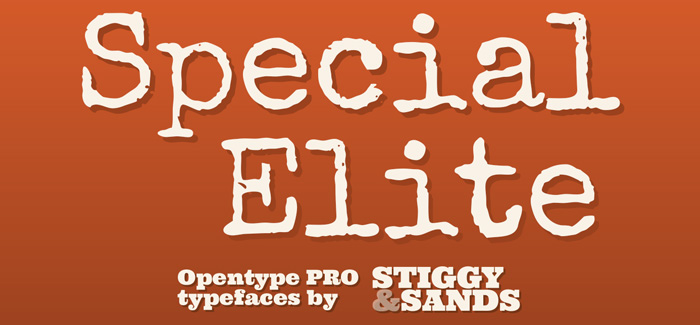 Special Elite Pro font