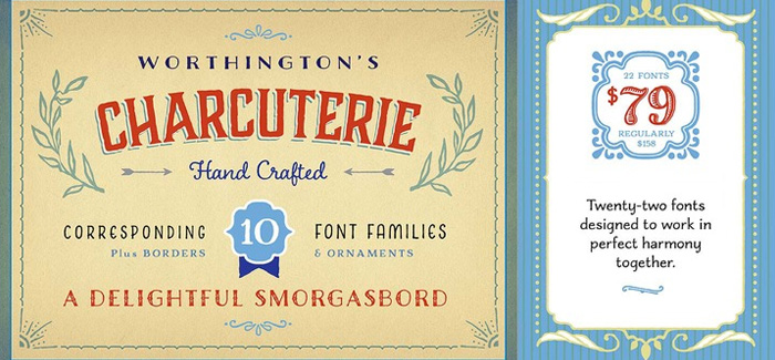 Charcuterie font