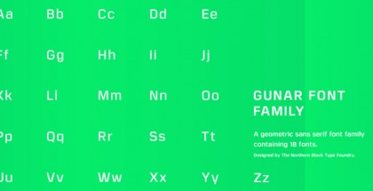 Gunar font