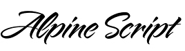 Alpine Script font