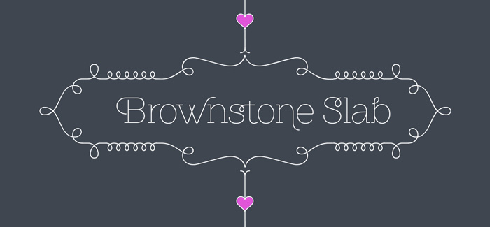 Brownstone Slab font