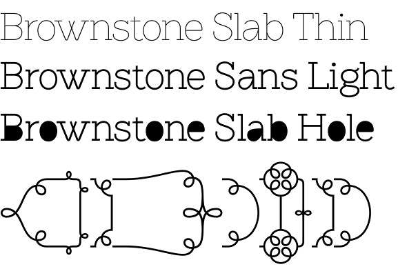 Brownstone Slab font