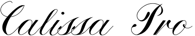 Calissa Pro font