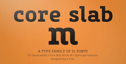 Core Slab M font