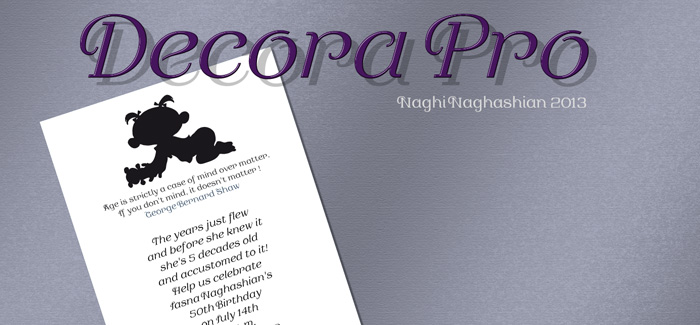 Decora Pro font