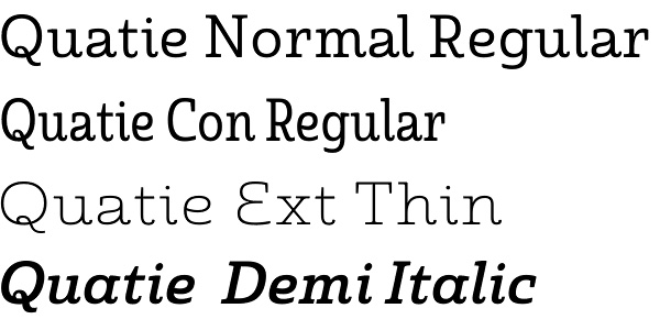 Quatie font