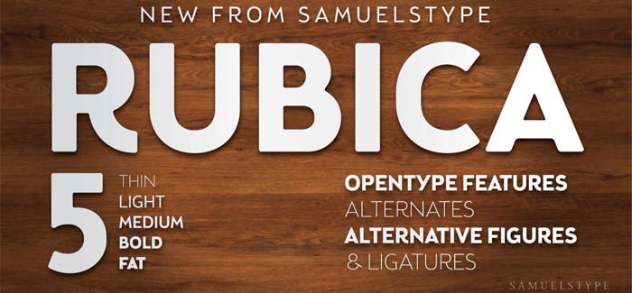 Rubica font