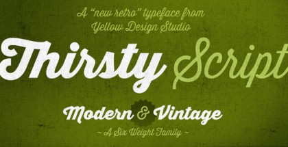 Thirsty Script font