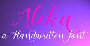 Aleka font