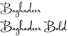 Baghadeer font