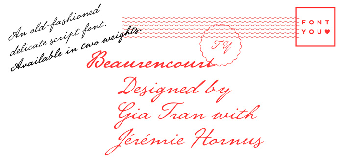Beaurencourt FY font by Fontyou