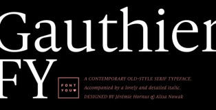 Gauthier FY font