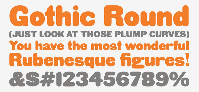 HWT Gothic Round font