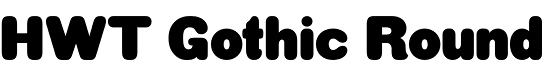 HWT Gothic Round font