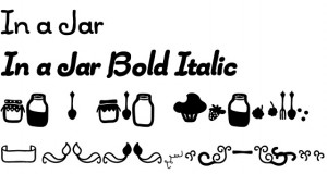 In a Jar font – sweet &amp; cute font family by Latino Type