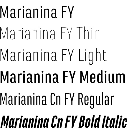 Marianina FY font