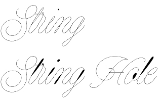 String font