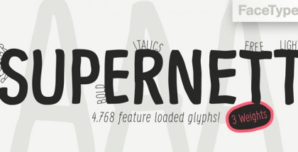 Supernett font by FaceType