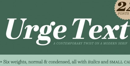 Urge Text font