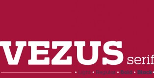 Vezus serif font family by Tour De Force