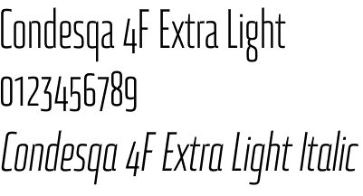 Condesqa 4F font
