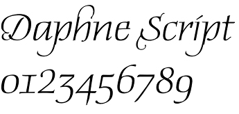 Daphne Script font