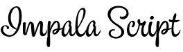 Impala Script font