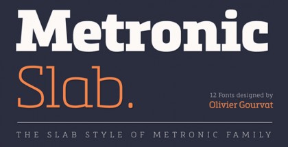 Metronic Slab Pro font