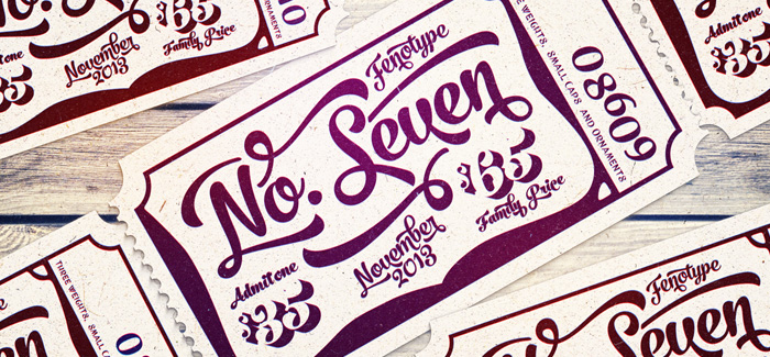 No Seven font collection