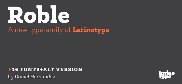 Roble font