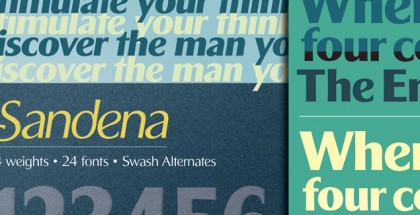Sandena font by Paul Brent