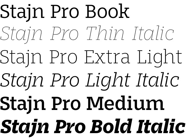 Stajn Pro font