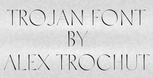 Trojan font