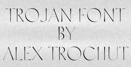 Trojan font