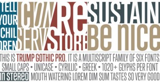 Trump Gothic Pro font