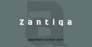 Zantiqa font by 4th february