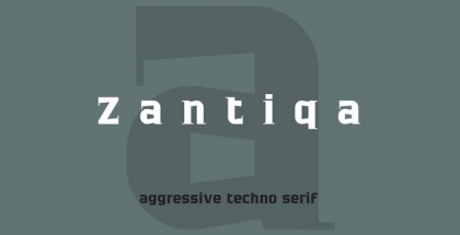 Zantiqa font by 4th february