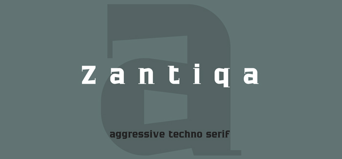 Zantiqa font by 4th february