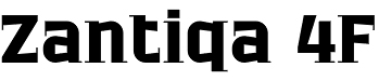 Zantiqa font by 4th february