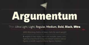 Argumentum font