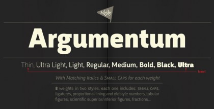 Argumentum font