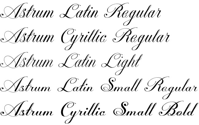 Astrum font