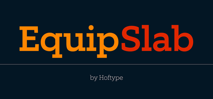 Equip Slab font